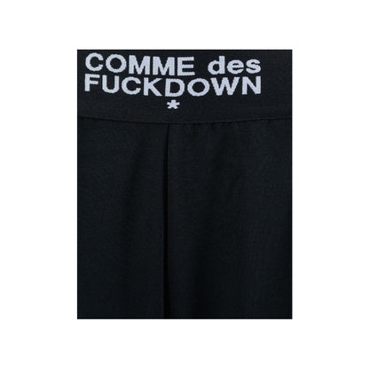 Comme Des Fuckdown Black Wide Leg Joggers