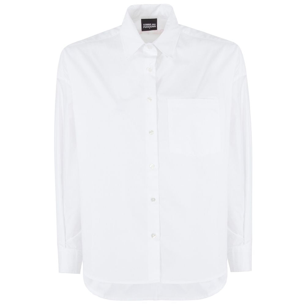 Comme Des Fuckdown White Oversized Cotton Shirt