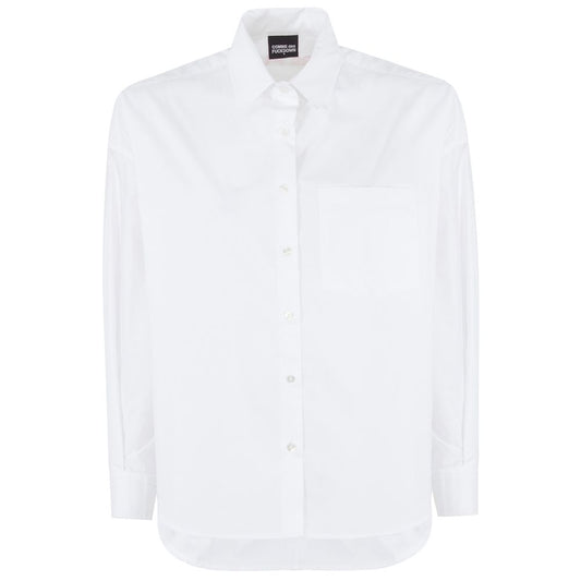 Comme Des Fuckdown White Oversized Cotton Shirt