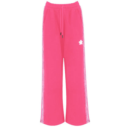 Comme Des Fuckdown Pink Cotton Wide Leg Sweatpants