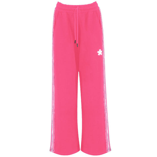 Comme Des Fuckdown Pink Cotton Wide Leg Sweatpants