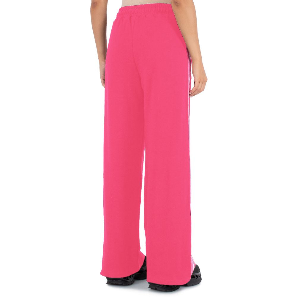 Comme Des Fuckdown Pink Cotton Wide Leg Sweatpants