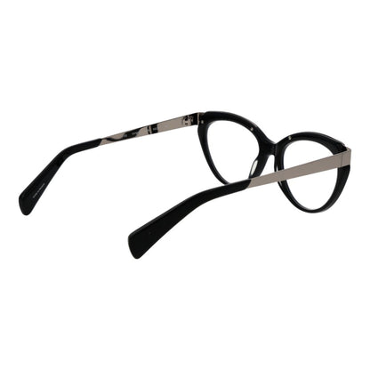Yohji Yamamoto Black Unisex Optical Frames – Cat Eye Design