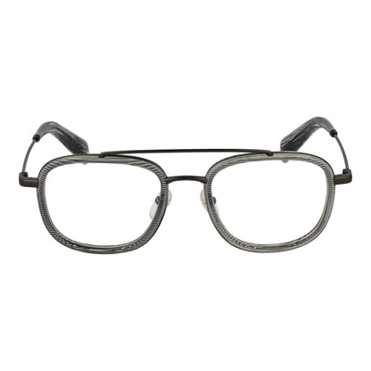 Yohji Yamamoto Men’s Gray Optical Glasses – Aviator Frame, 50mm