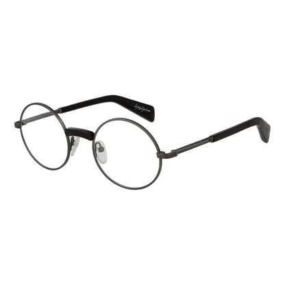 Yohji Yamamoto Men’s Optical Glasses – Grey Round Frame, 48mm
