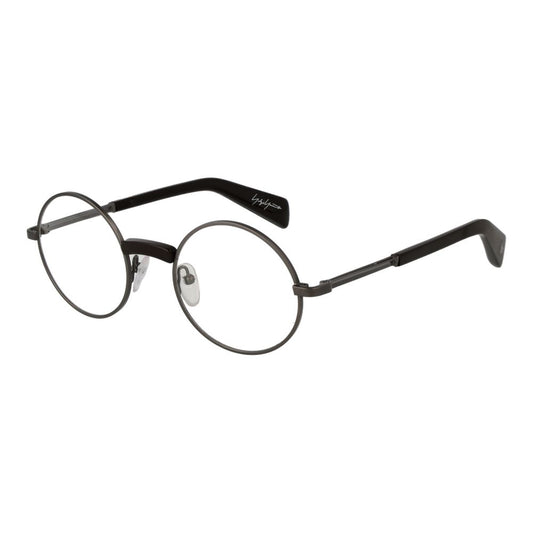 Yohji Yamamoto Men’s Optical Glasses – Grey Round Frame, 48mm