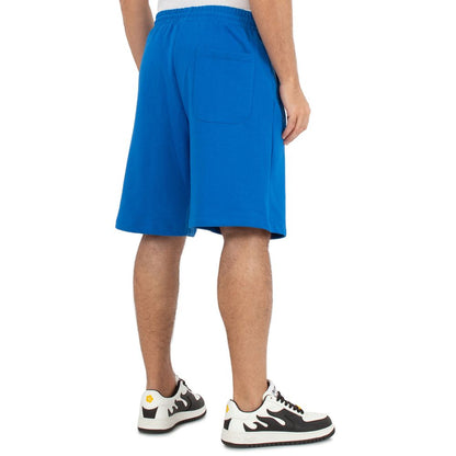 Comme Des Fuckdown Blue Cotton Shorts