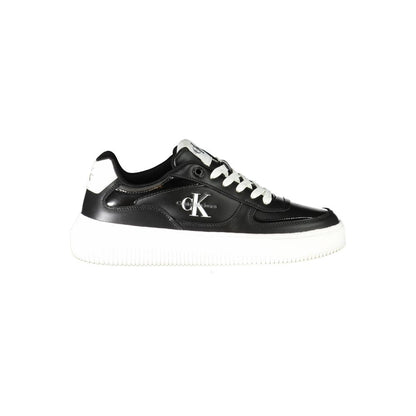 Calvin Klein Black Polyester Sneakers: Effortless Style and Comfort
