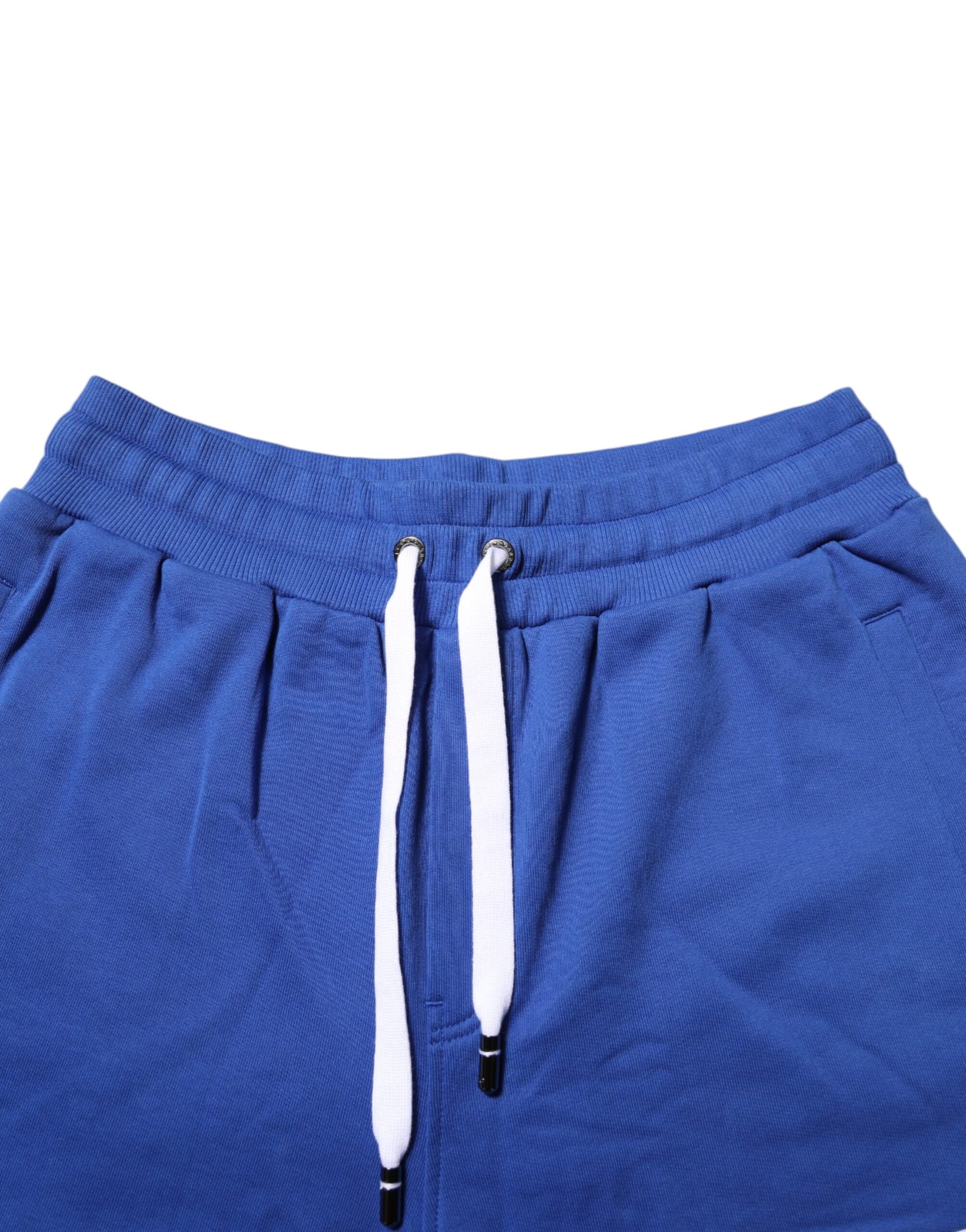 Dolce & Gabbana Blue Logo Cotton Bermuda Sweatshorts