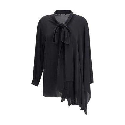 Balenciaga Asymmetrical Silk Blouse