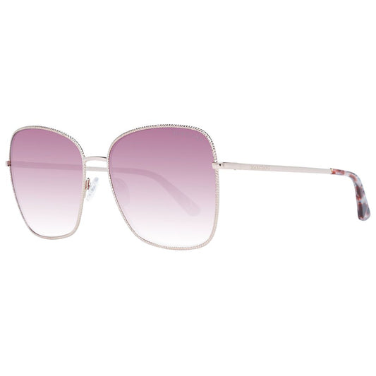 Marciano by Guess Women’s Sunglasses – Rose Gold Square Frame with Purple Gradient Lenses, 60mm