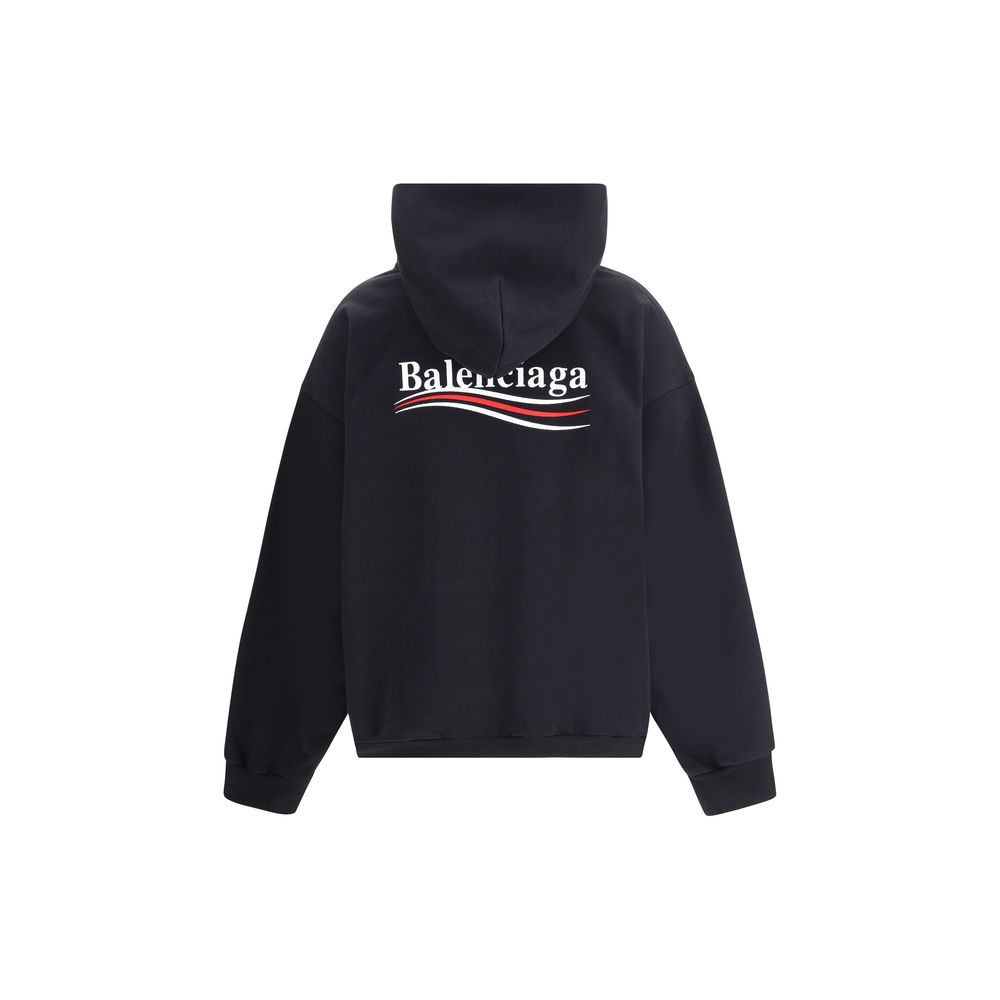 Balenciaga Logoed Hoodie - Bold Oversized Streetwear