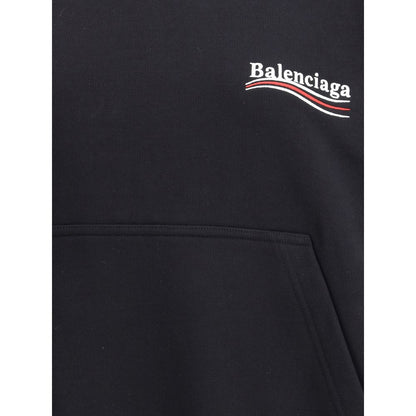 Balenciaga Logoed Hoodie - Bold Oversized Streetwear
