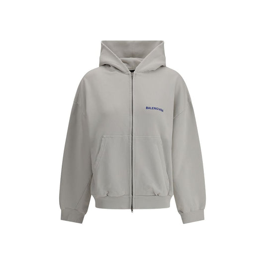 Balenciaga Logo Zip-Up Hoodie for Women