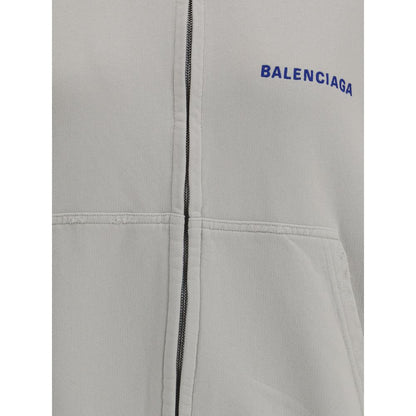 Balenciaga Logo Zip-Up Hoodie for Women