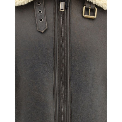 Dsquared2 Aviator Jacket - Shearling Warmth Meets Authentic Style