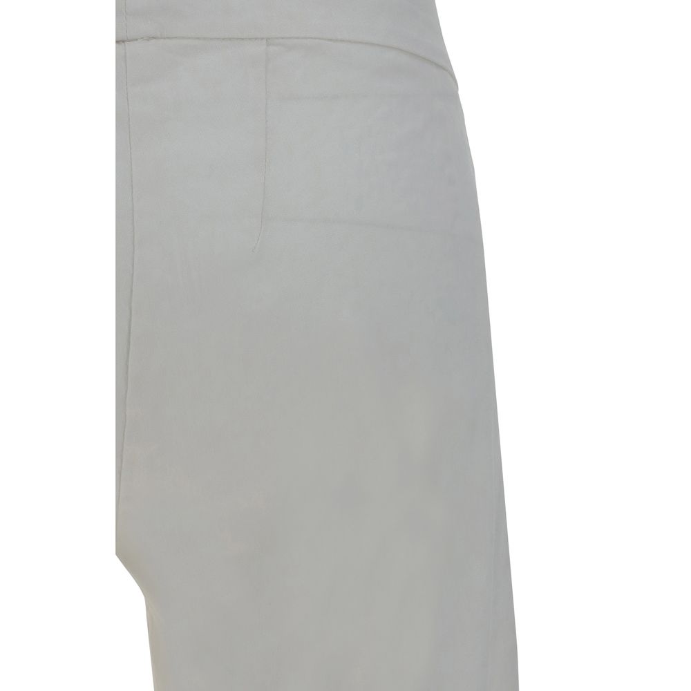 Avenue Montaigne Linen Pants in Monochrome Pattern