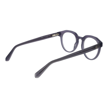 Guess Men's Optical Frames – Grey Round Full-Rim, 49mm