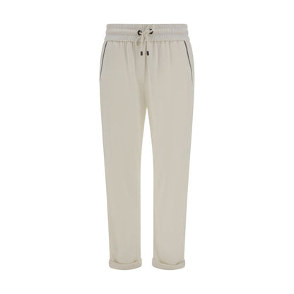 Brunello Cucinelli Embellished Cotton Pants