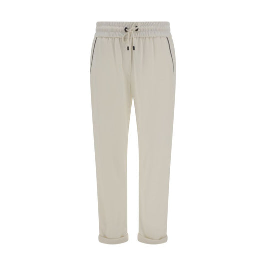Brunello Cucinelli Embellished Cotton Pants