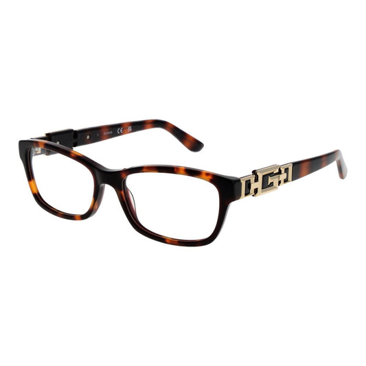 Guess Women’s Optical Frames – Brown Rectangle Full-Rim, 53mm