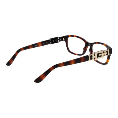 Guess Women’s Optical Frames – Brown Rectangle Full-Rim, 53mm