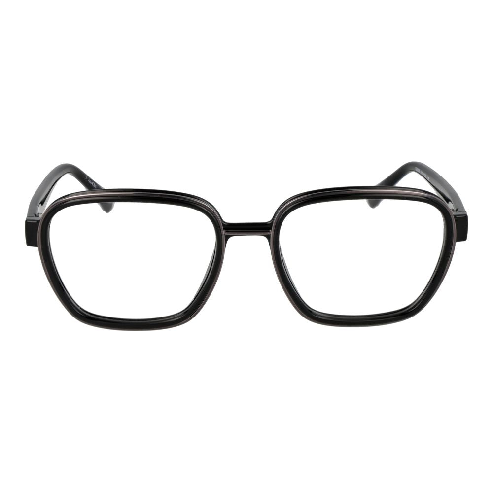 Guess Black Men’s Optical Glasses – Square Full-Rim Frame, 53mm