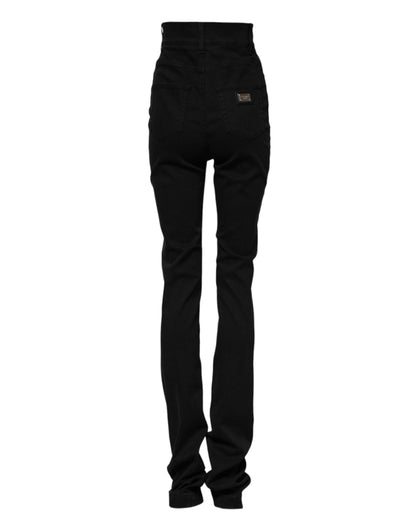 Dolce & Gabbana Black High Waist Skinny Denim Jeans