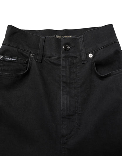 Dolce & Gabbana Black High Waist Skinny Denim Jeans
