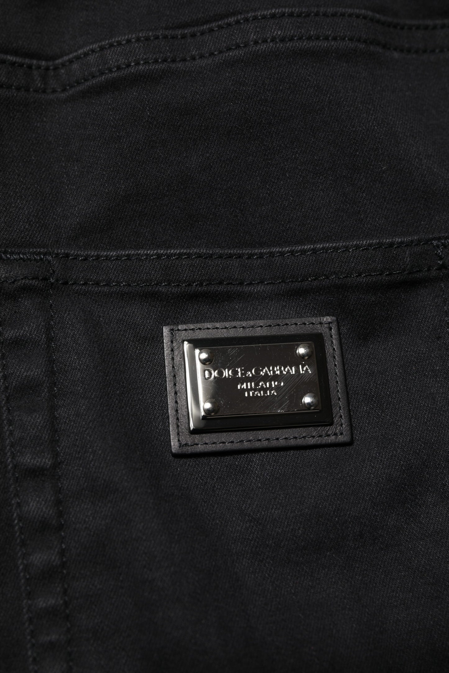 Dolce & Gabbana Black High Waist Skinny Denim Jeans