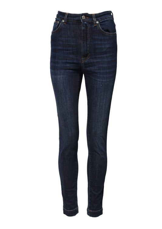 Dolce & Gabbana Blue GRACE High Waist Skinny Denim Jeans