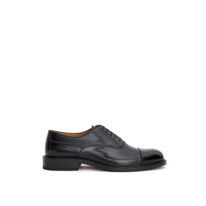 Dior Black Leather Oxford Lace-Up Loafer