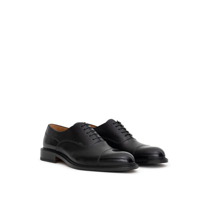 Dior Black Leather Oxford Lace-Up Loafer
