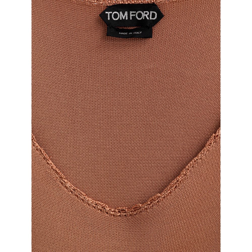 Tom Ford Orange Viscose Long Dress: A Statement of Modern Glamour