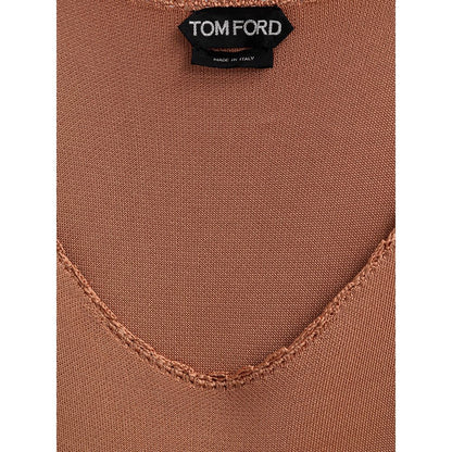 Tom Ford Orange Viscose Long Dress: A Statement of Modern Glamour