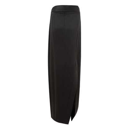 Tom Ford Black Satin Extra Long Skirt