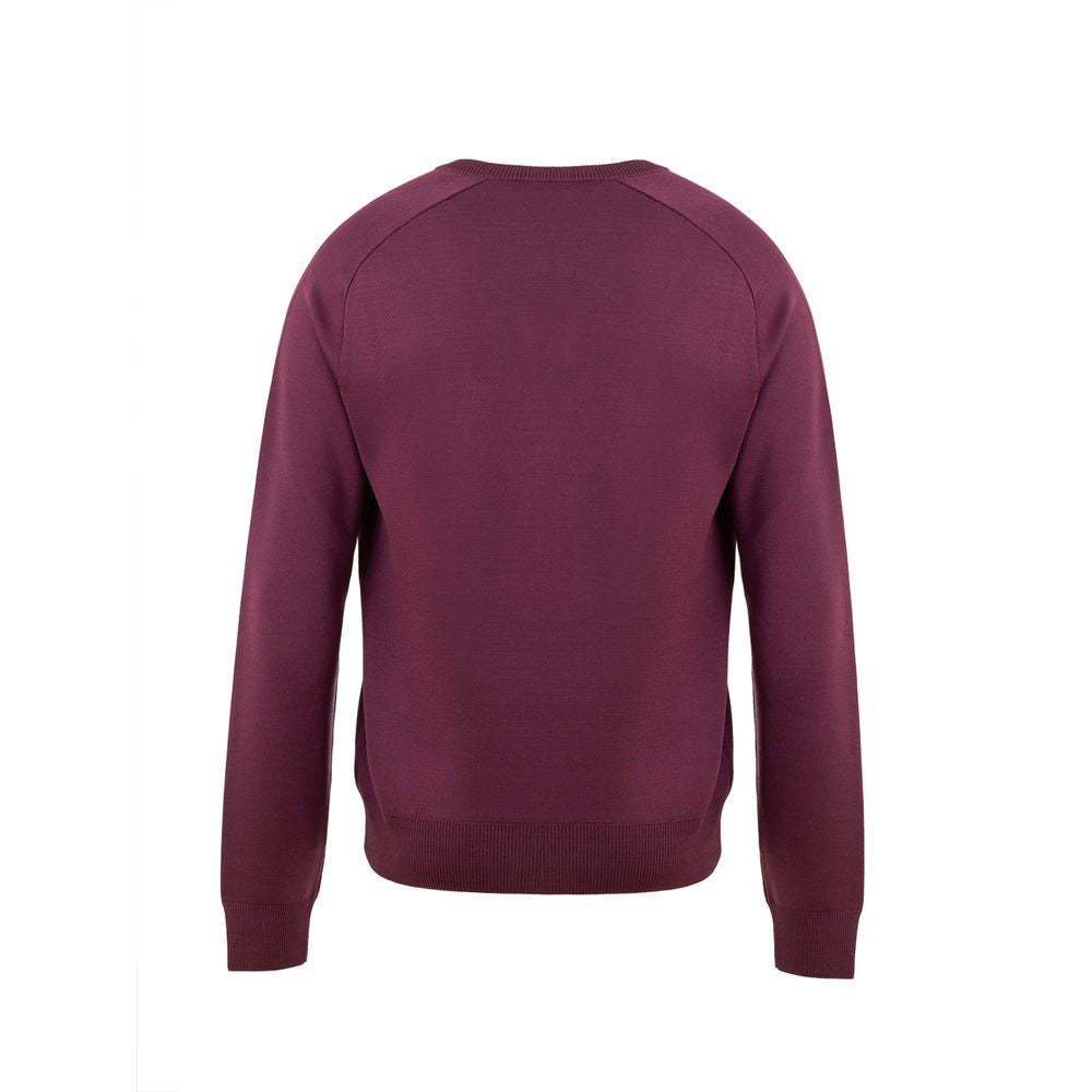 Tom Ford Purple Silk V-Neck Sweater