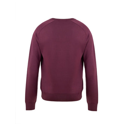 Tom Ford Purple Silk V-Neck Sweater