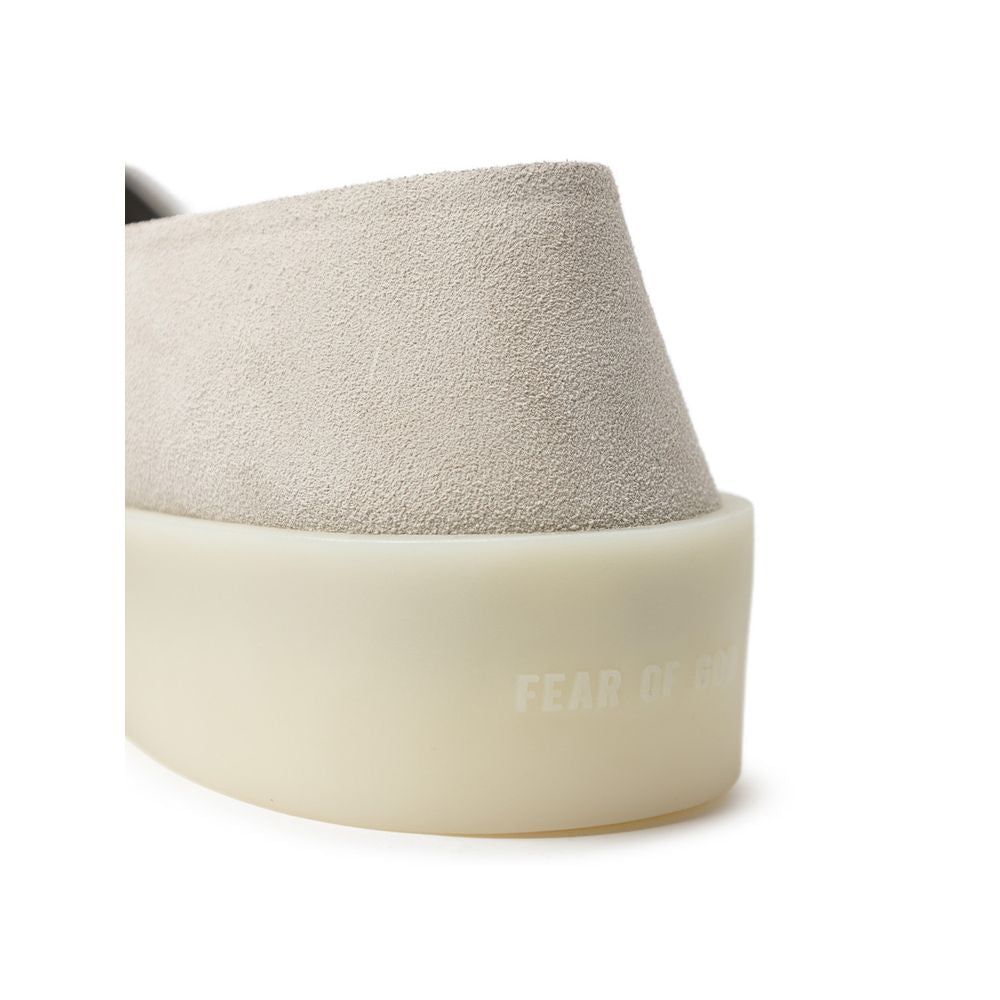 Fear Of God Gray Leather Moccasin