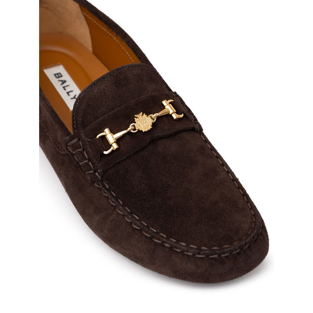 Bally Brown Leather Moccasin