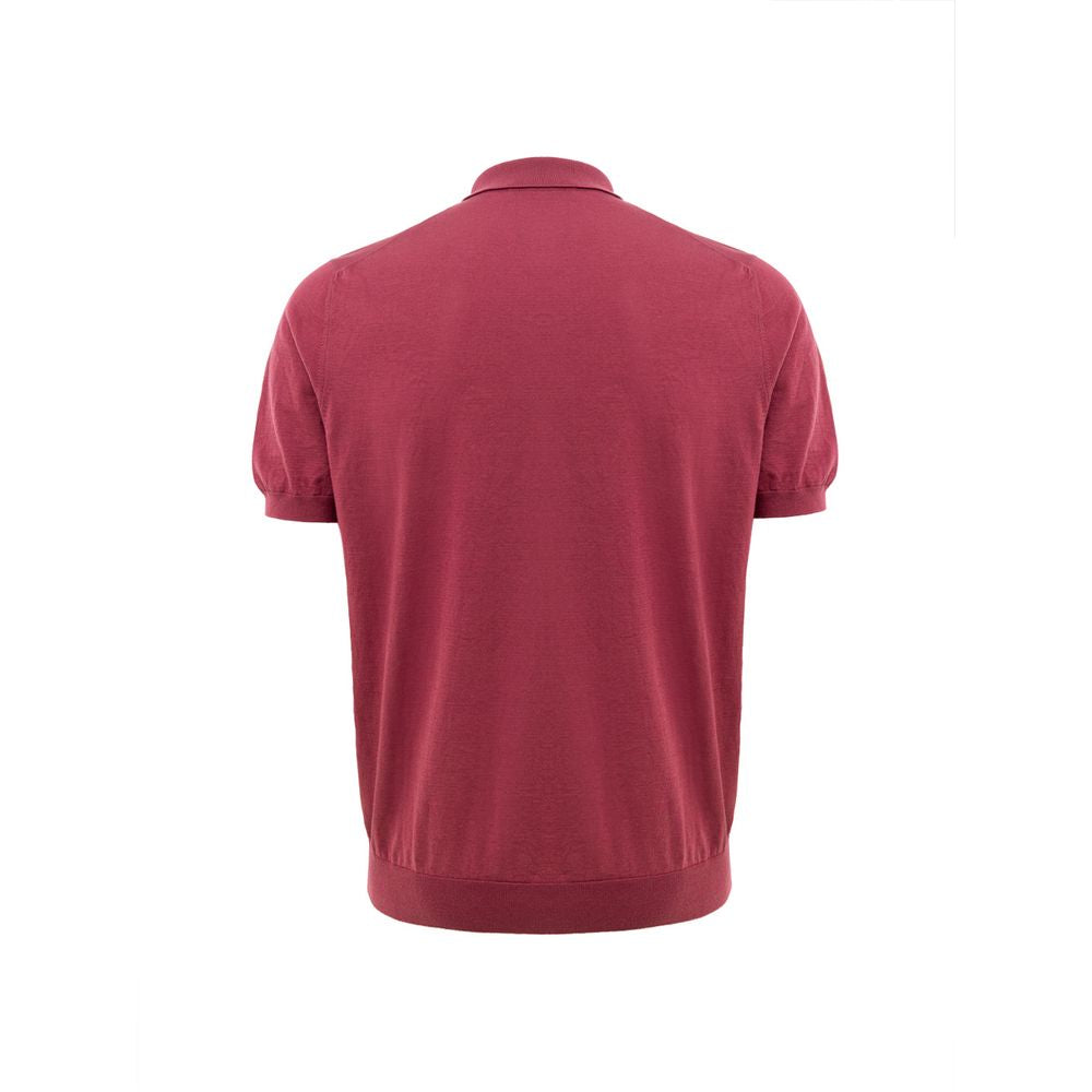 Gran Sasso Red Cotton Polo Shirt - Classic Elegance Redefined