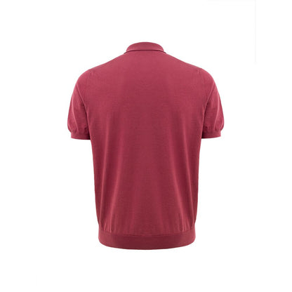 Gran Sasso Red Cotton Polo Shirt - Classic Elegance Redefined
