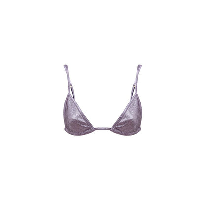 Tom Ford Purple Eco-Leather Lurex Bra