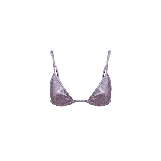Tom Ford Purple Eco-Leather Lurex Bra
