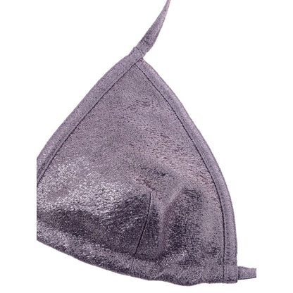 Tom Ford Purple Eco-Leather Lurex Bra