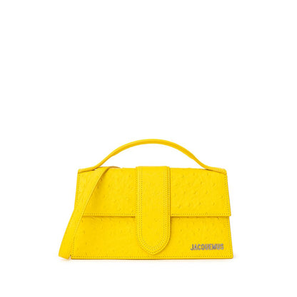 Jacquemus Le Grand Bambino Croisière Handbag in Yellow Leather