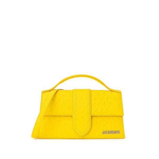 Jacquemus Le Grand Bambino Croisière Handbag in Yellow Leather