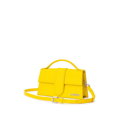 Jacquemus Le Grand Bambino Croisière Handbag in Yellow Leather