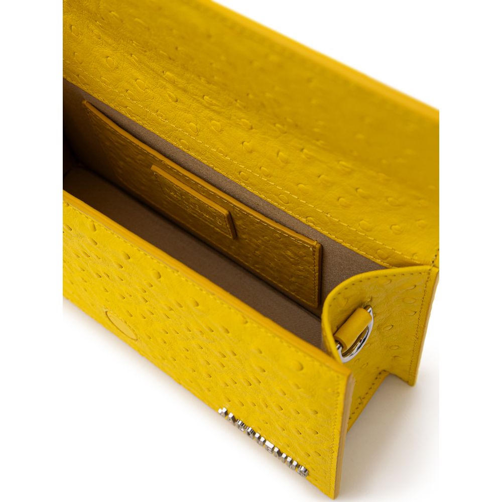 Jacquemus Le Grand Bambino Croisière Handbag in Yellow Leather