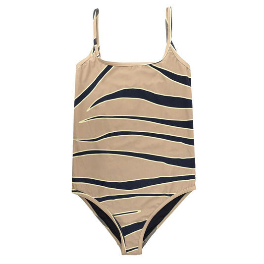 Bottega Veneta Beige Animal Print One Piece Swimsuit